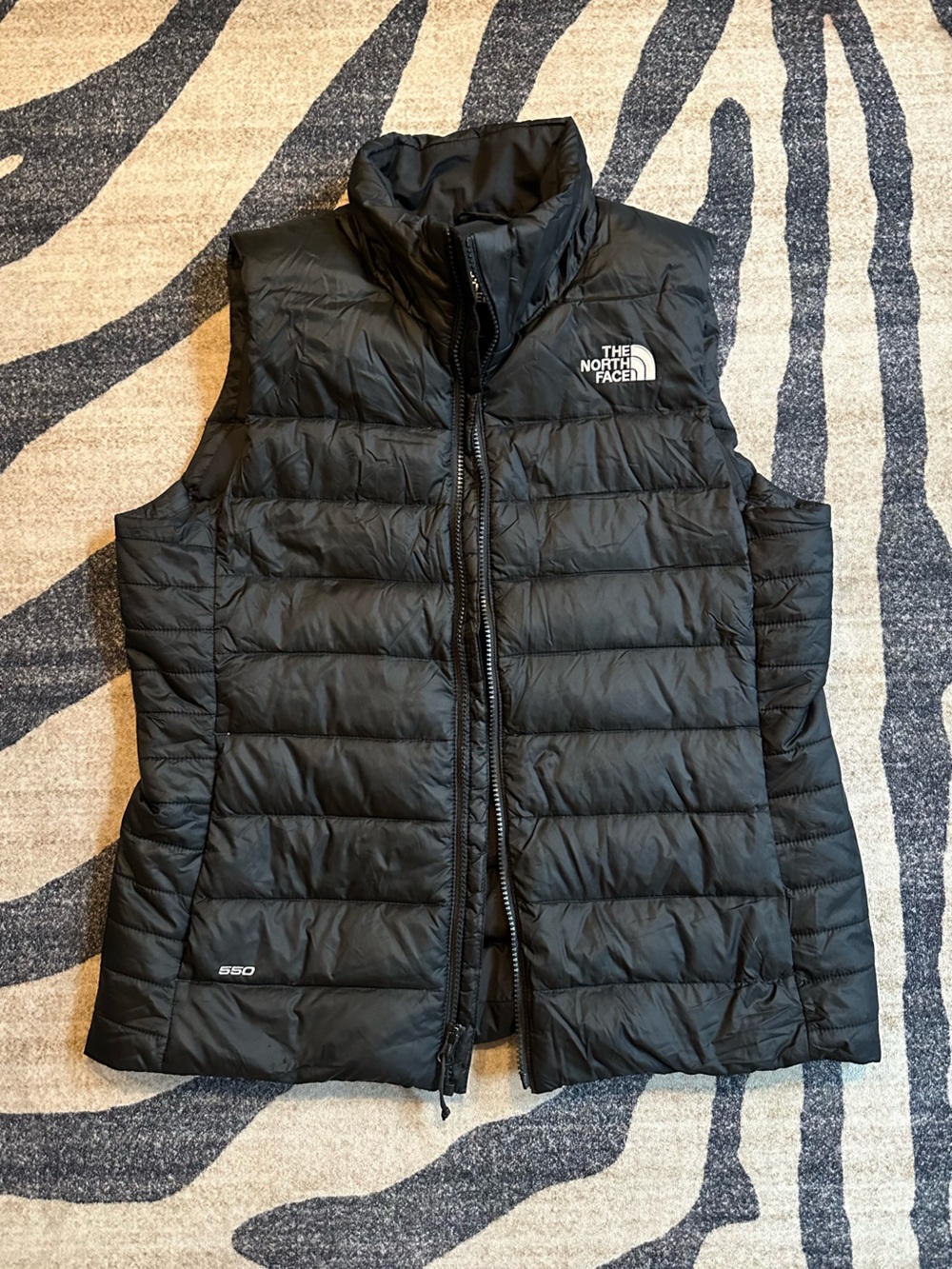 The North Face Black Quilted Logo Vest